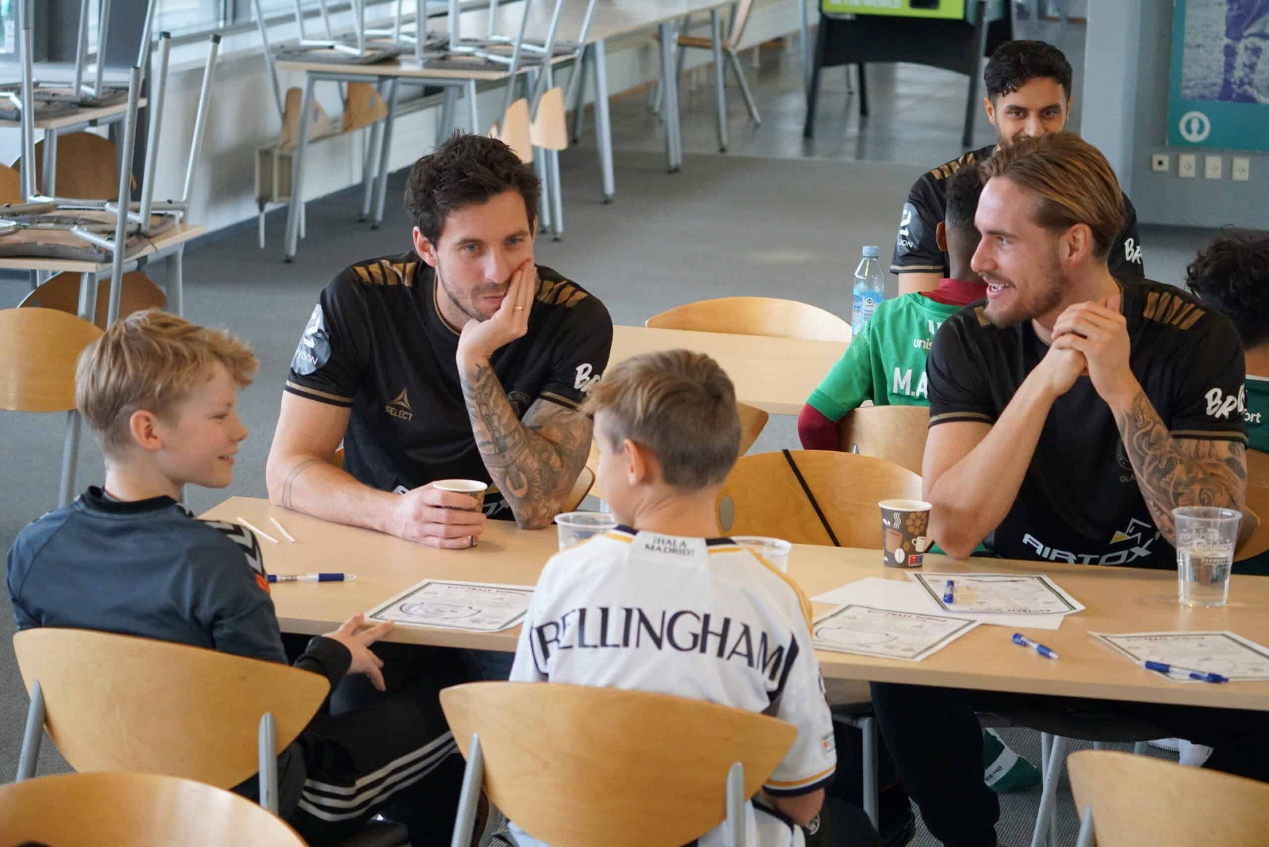 Football school during the winter holidays