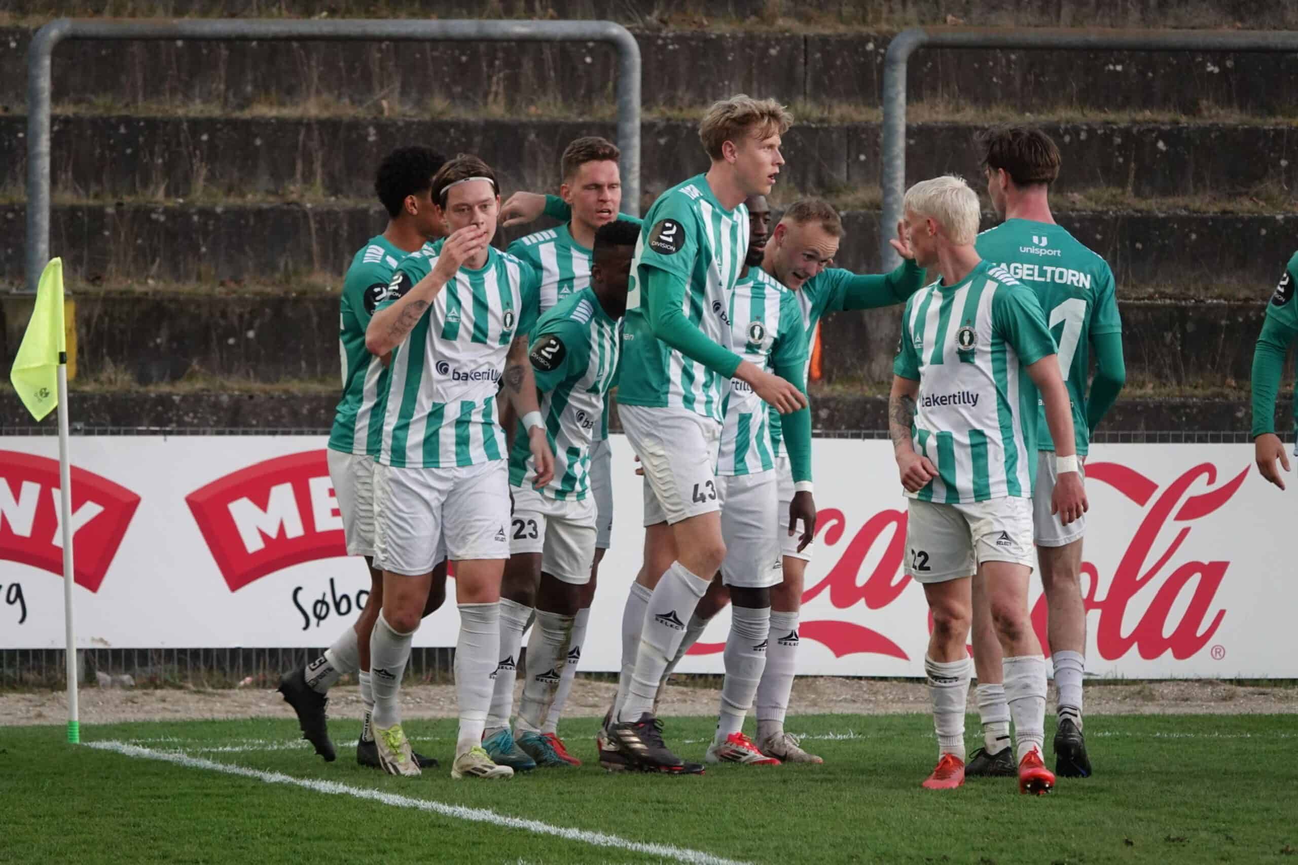 Redemption: Important 3-0 win over Nykøbing FC